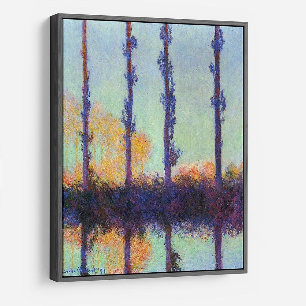 Four poplars by Monet HD Metal Print