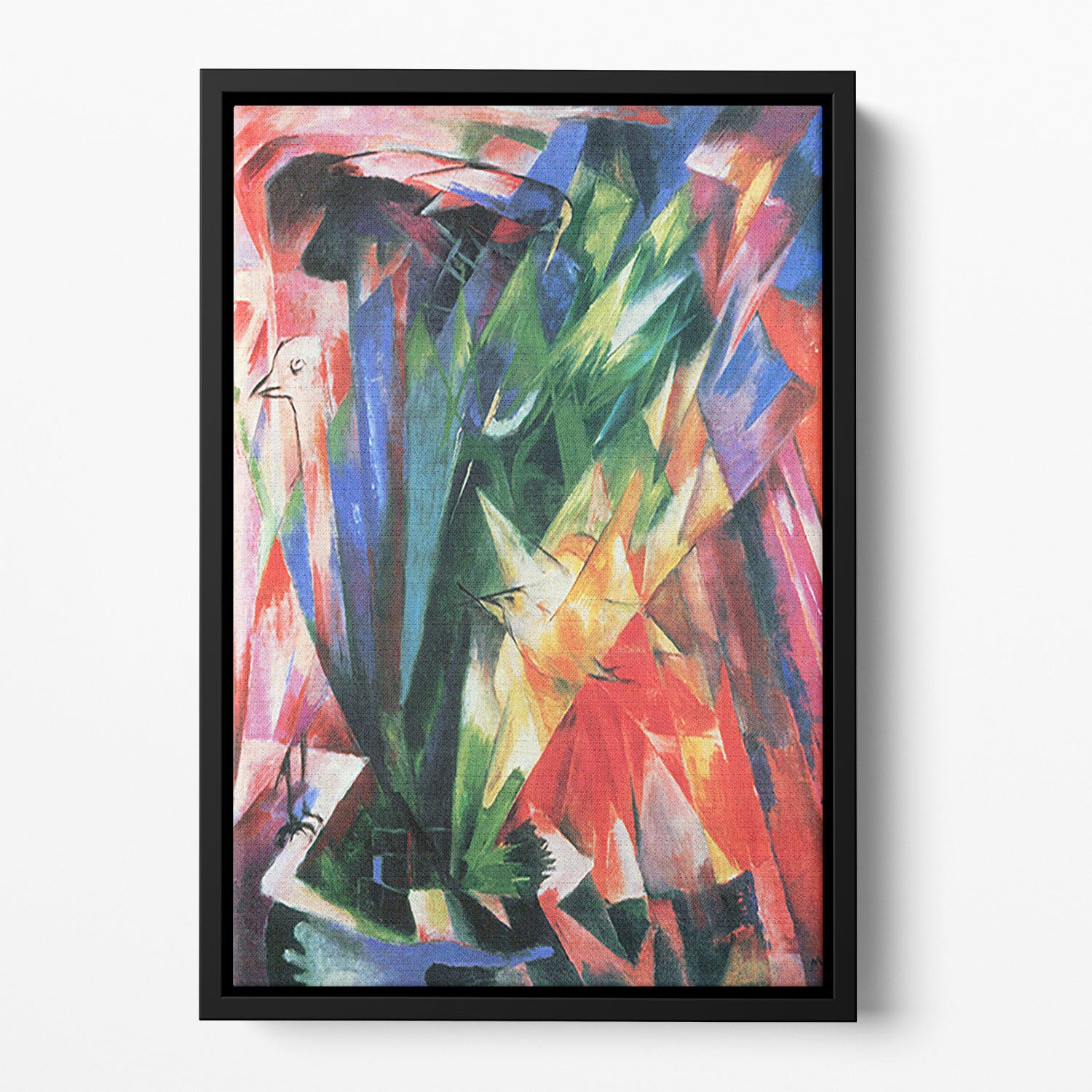 Fowl by Franz Marc Floating Framed Canvas