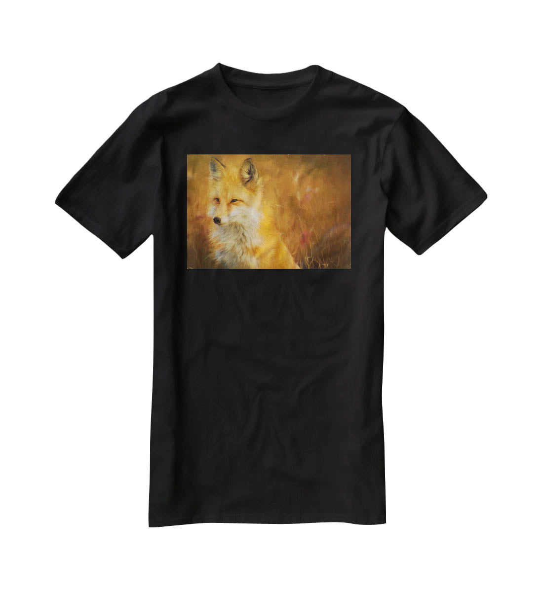 Fox Painting T-Shirt - Canvas Art Rocks - 1