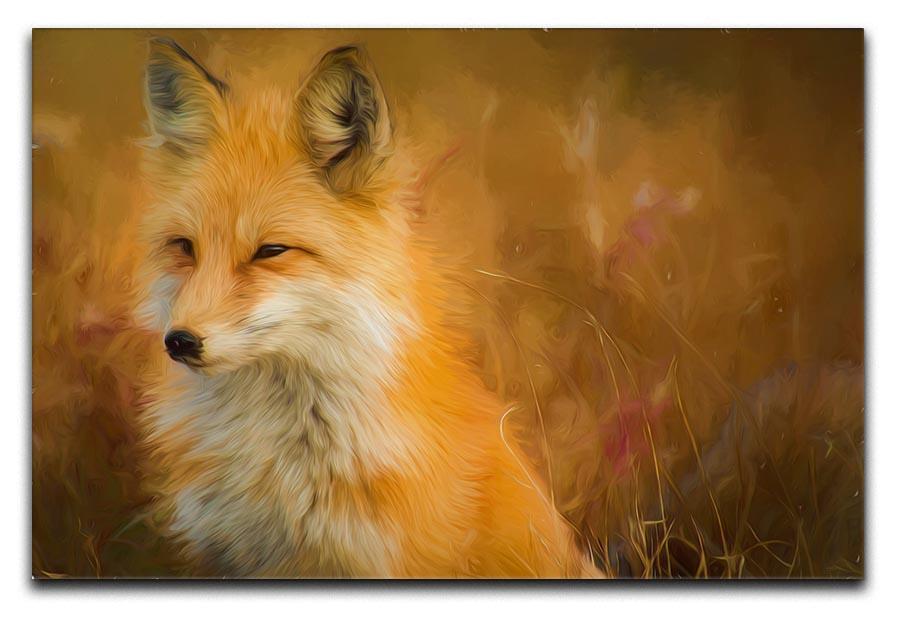 Fox Painting Canvas Print or Poster  - Canvas Art Rocks - 1
