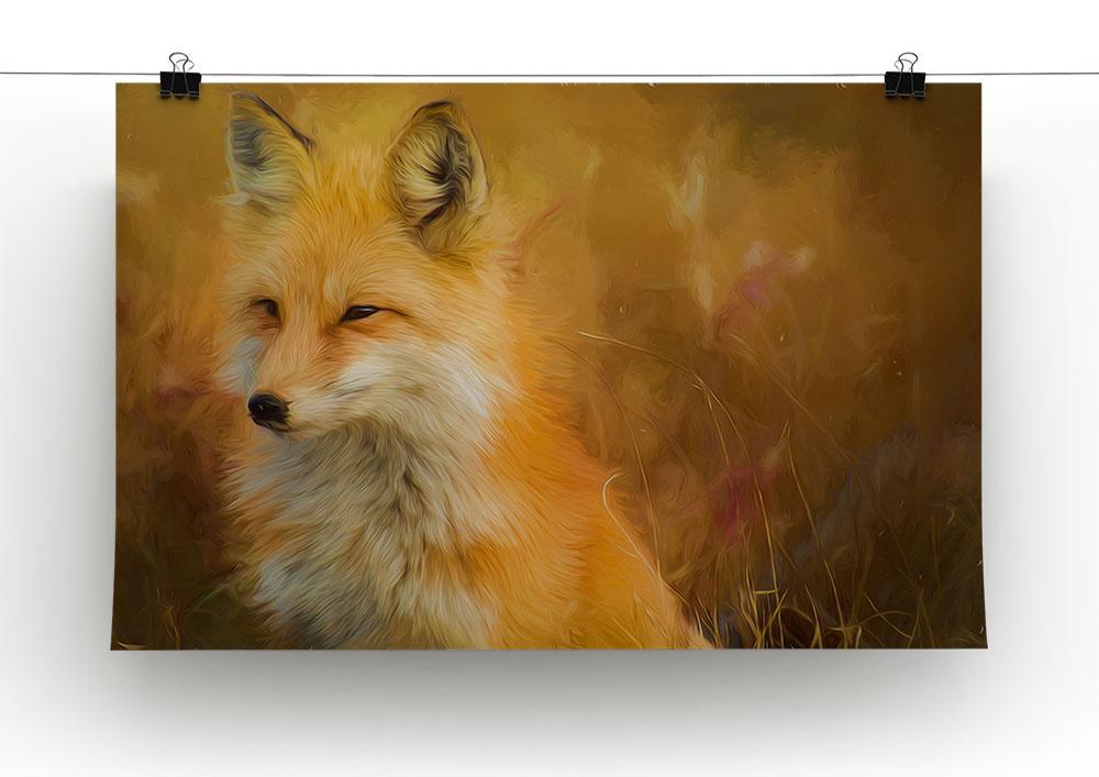 Fox Painting Canvas Print or Poster - Canvas Art Rocks - 2