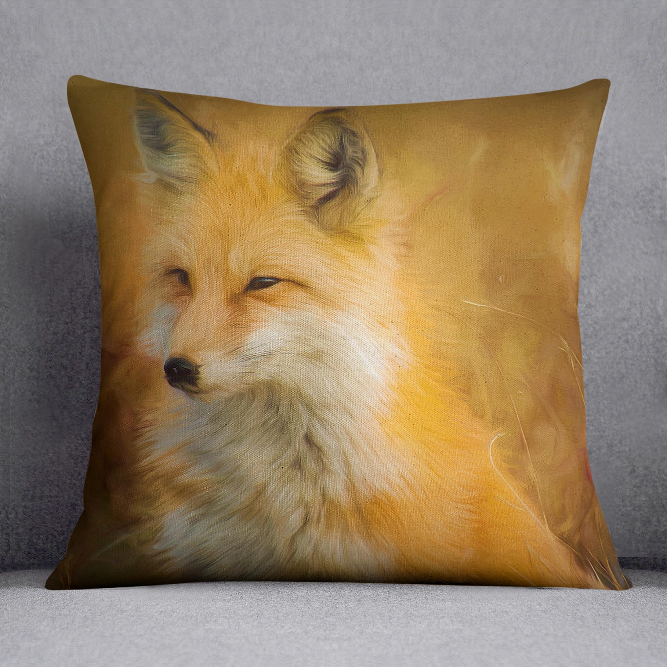 Fox Painting Cushion