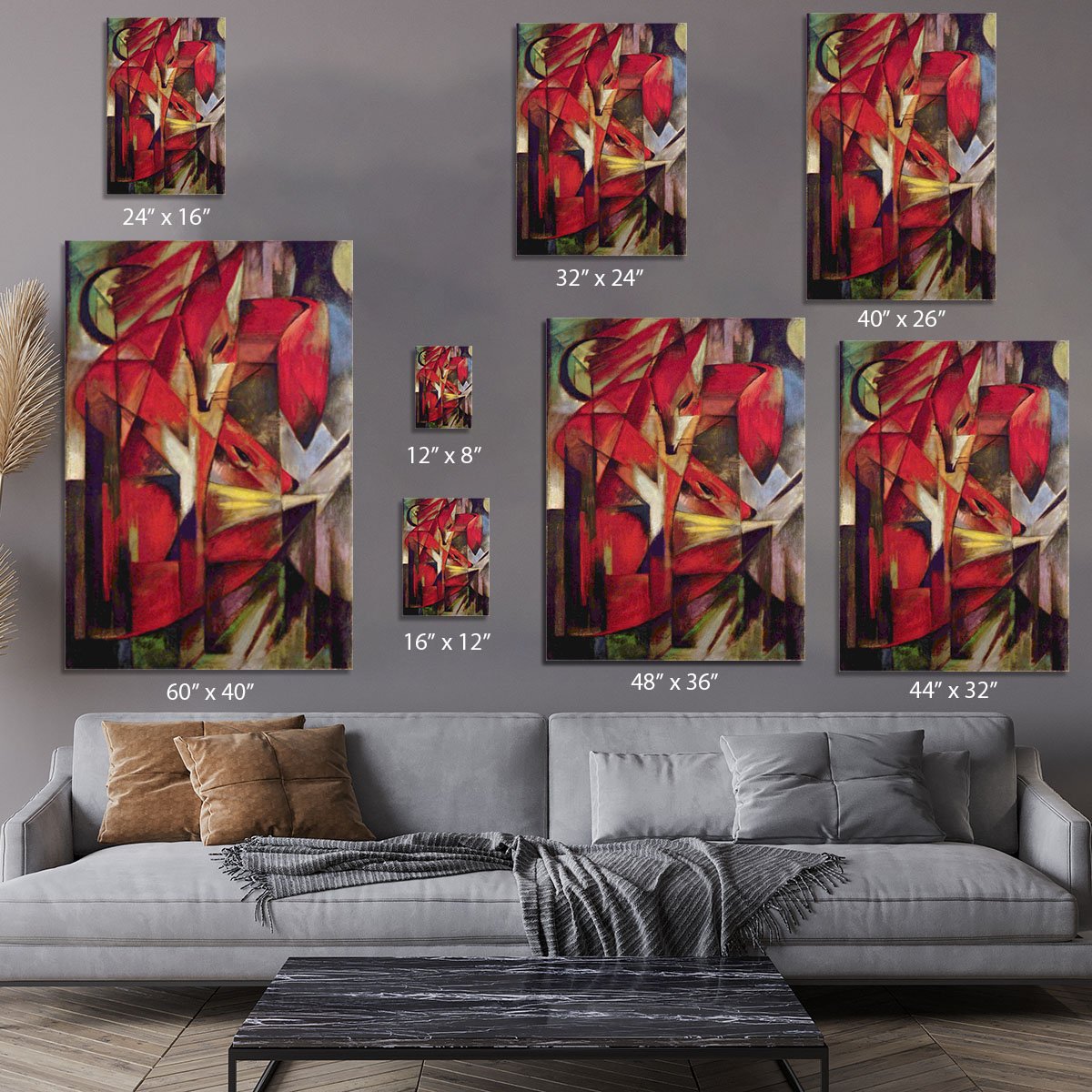 Foxes by Franz Marc Canvas Print or Poster
