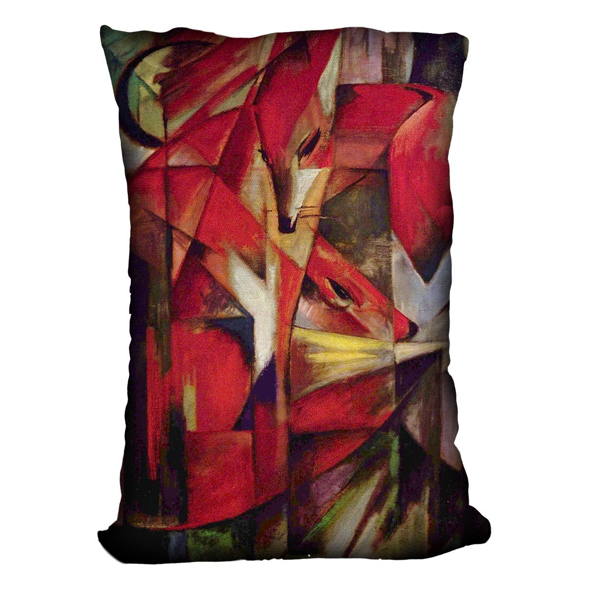Foxes by Franz Marc Throw Pillow