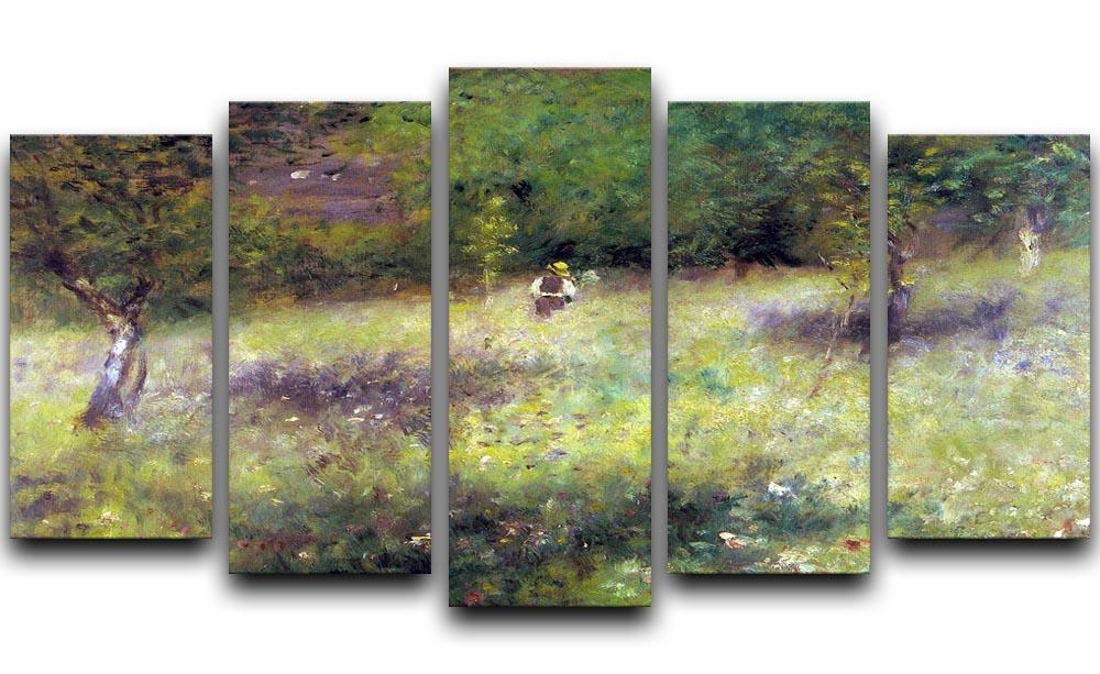 Frahling in Chatou by Renoir 5 Split Panel Canvas  - Canvas Art Rocks - 1