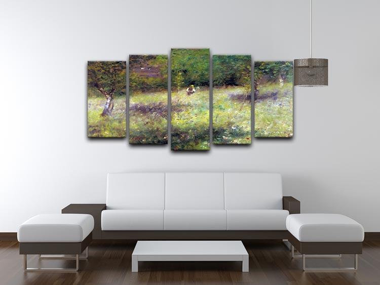 Frahling in Chatou by Renoir 5 Split Panel Canvas - Canvas Art Rocks - 3