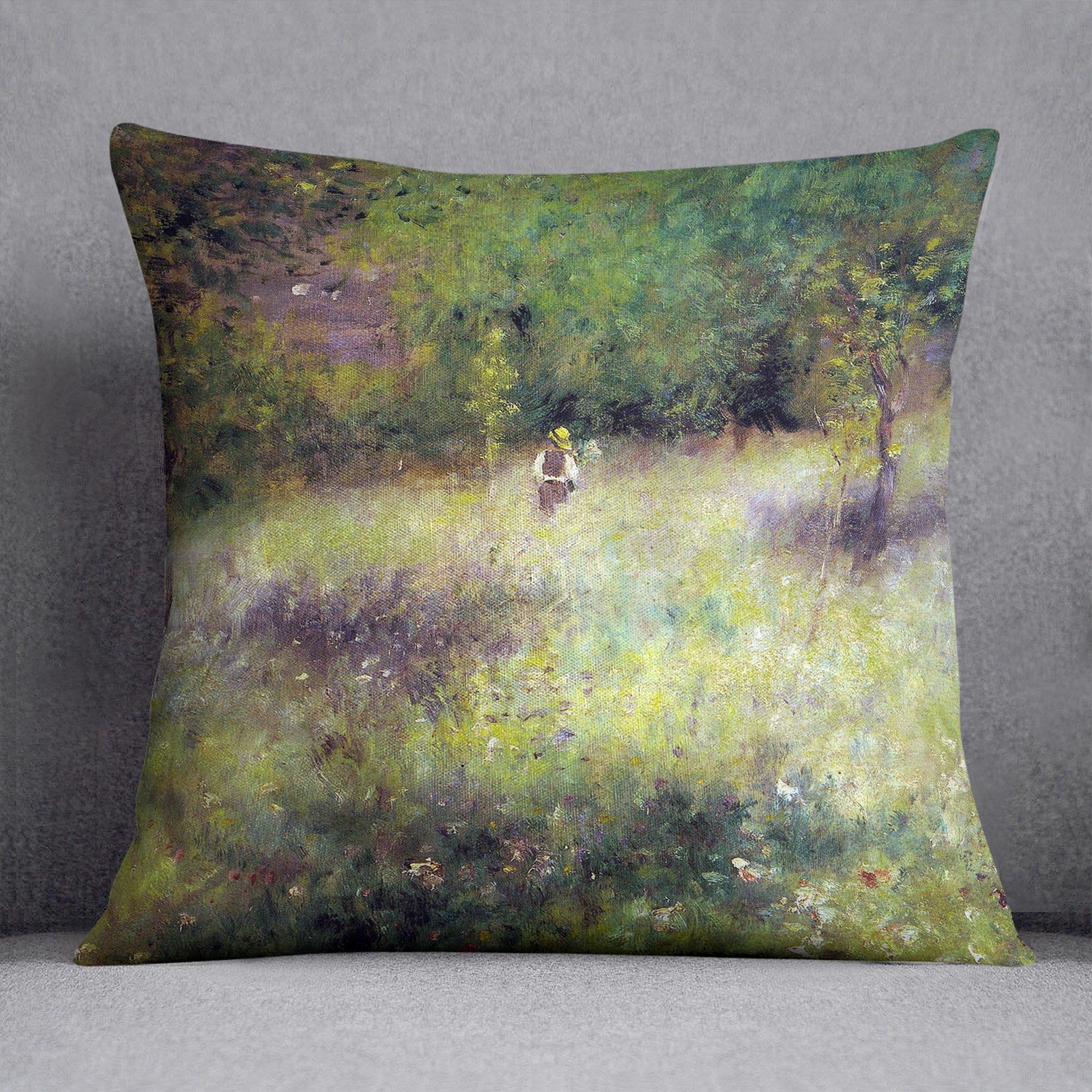 Frahling in Chatou by Renoir Throw Pillow