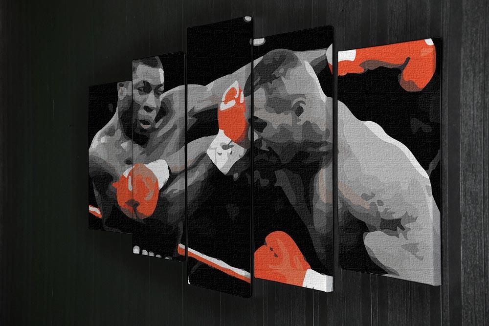 Frank Bruno Mike Tyson 5 Split Panel Canvas - Canvas Art Rocks - 2