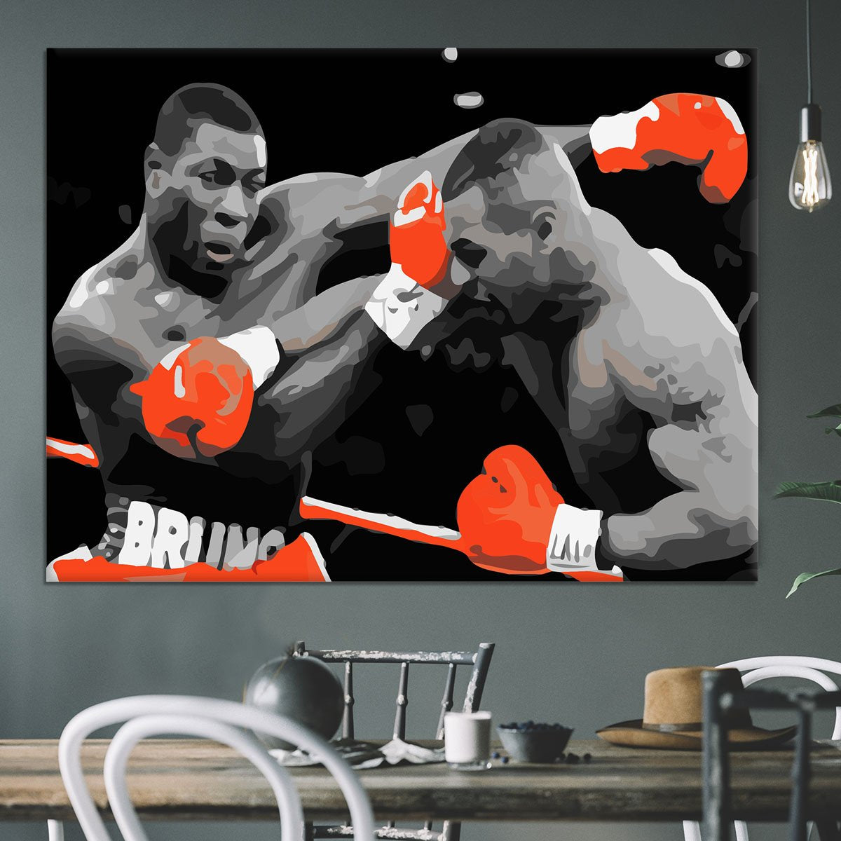 Frank Bruno Mike Tyson Canvas Print or Poster