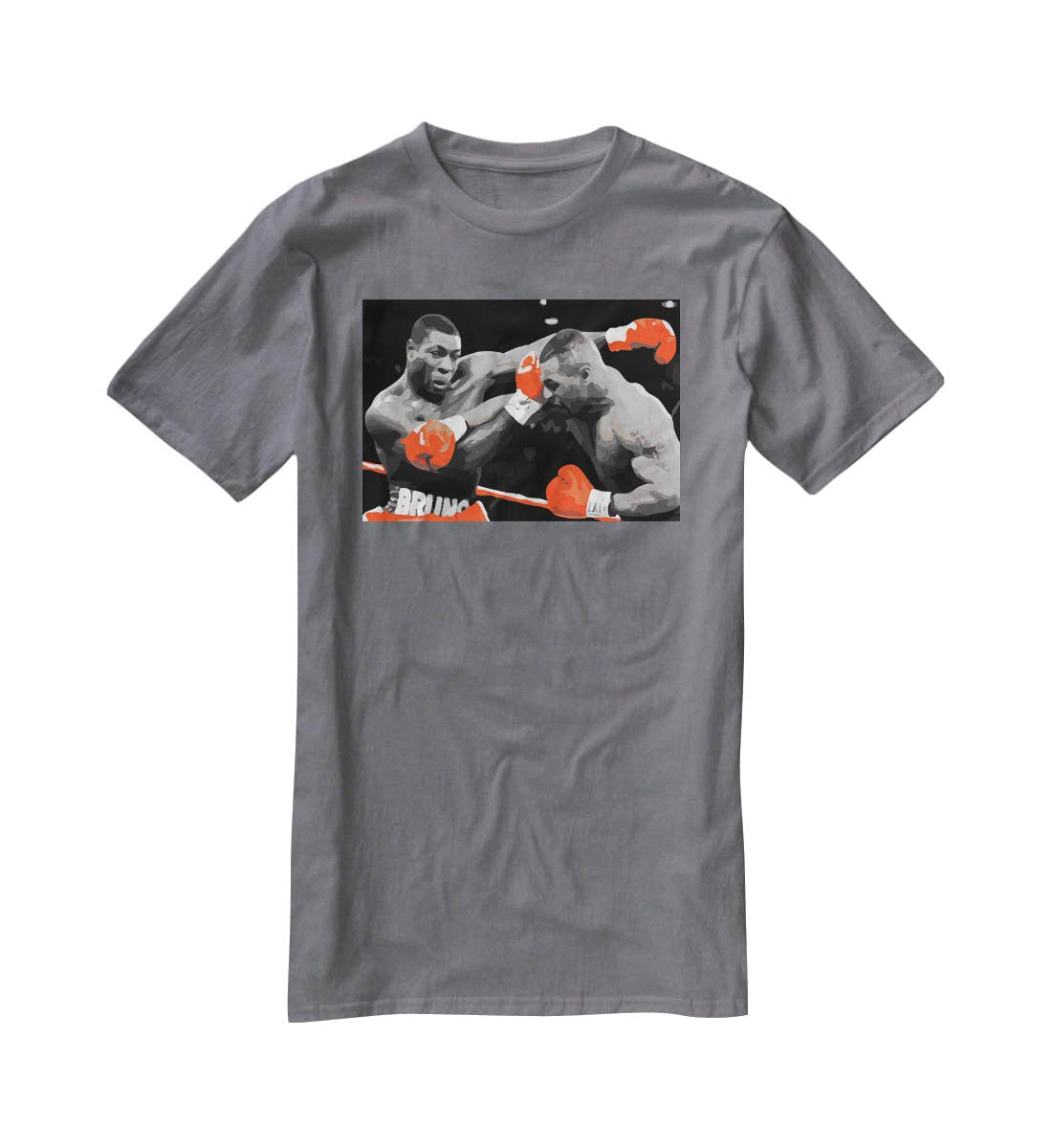 Frank Bruno Mike Tyson T-Shirt - Canvas Art Rocks - 3