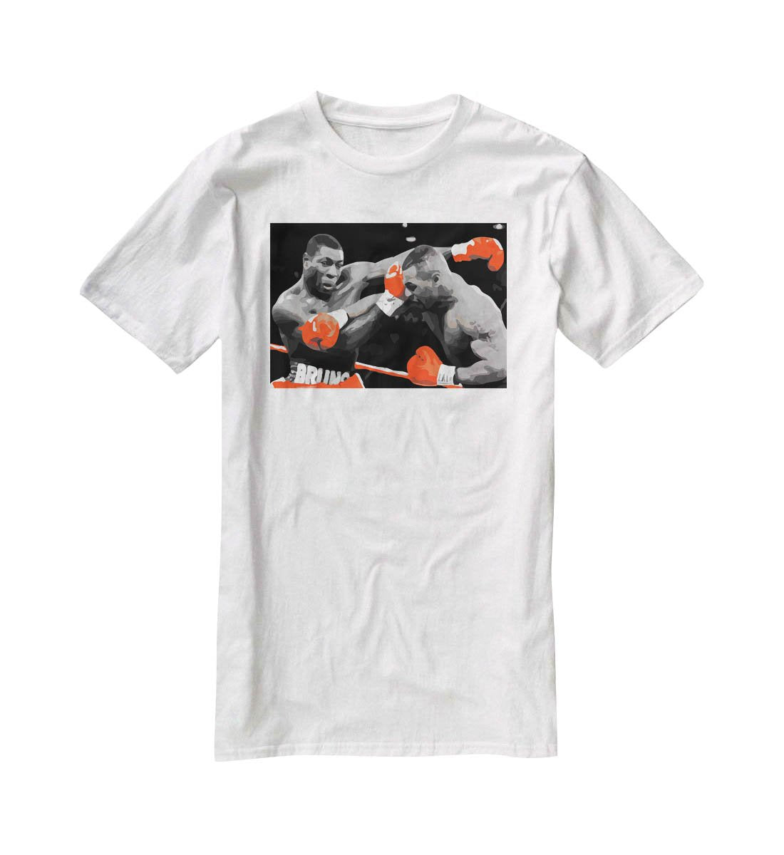 Frank Bruno Mike Tyson T-Shirt - Canvas Art Rocks - 5