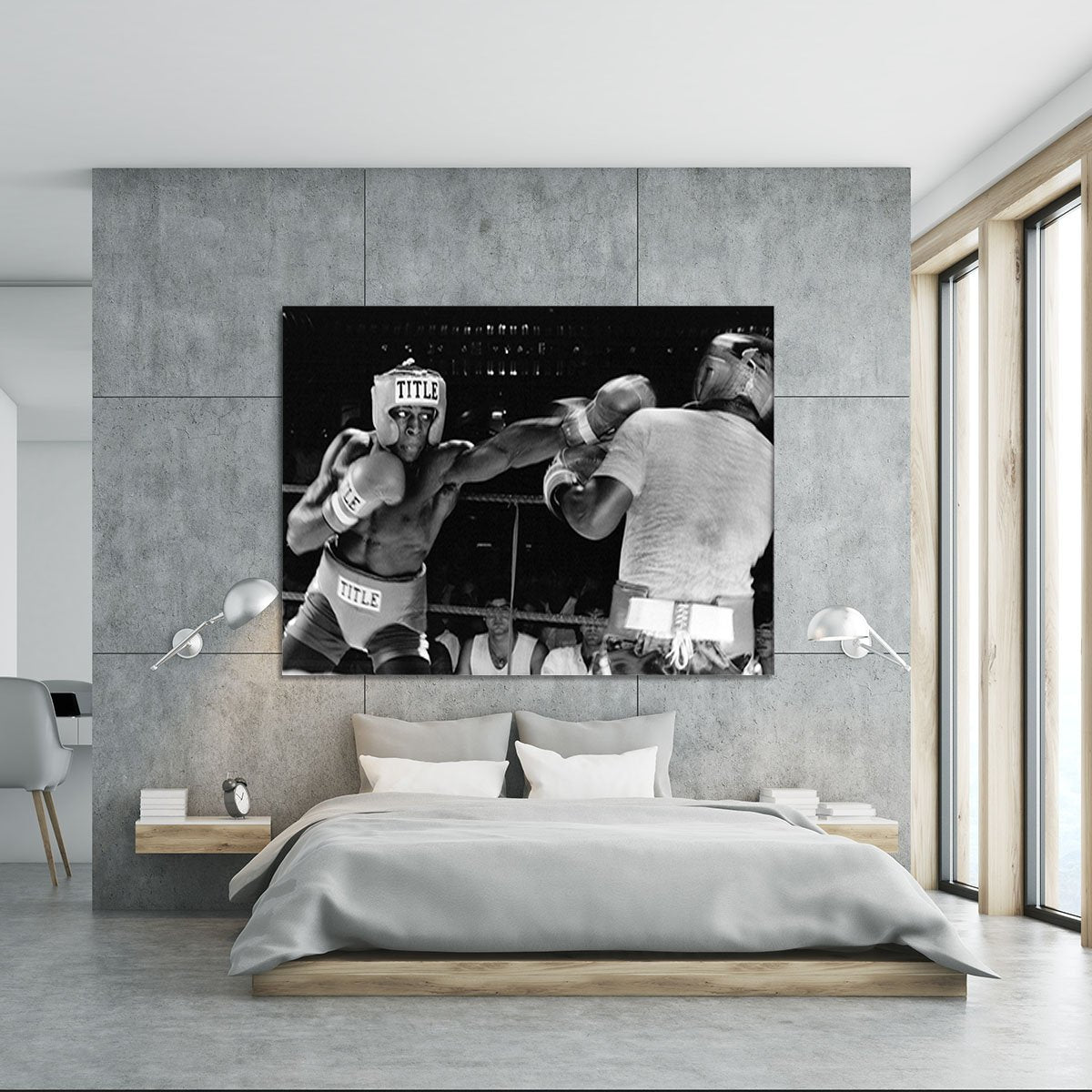 Frank Bruno sparring Canvas Print or Poster