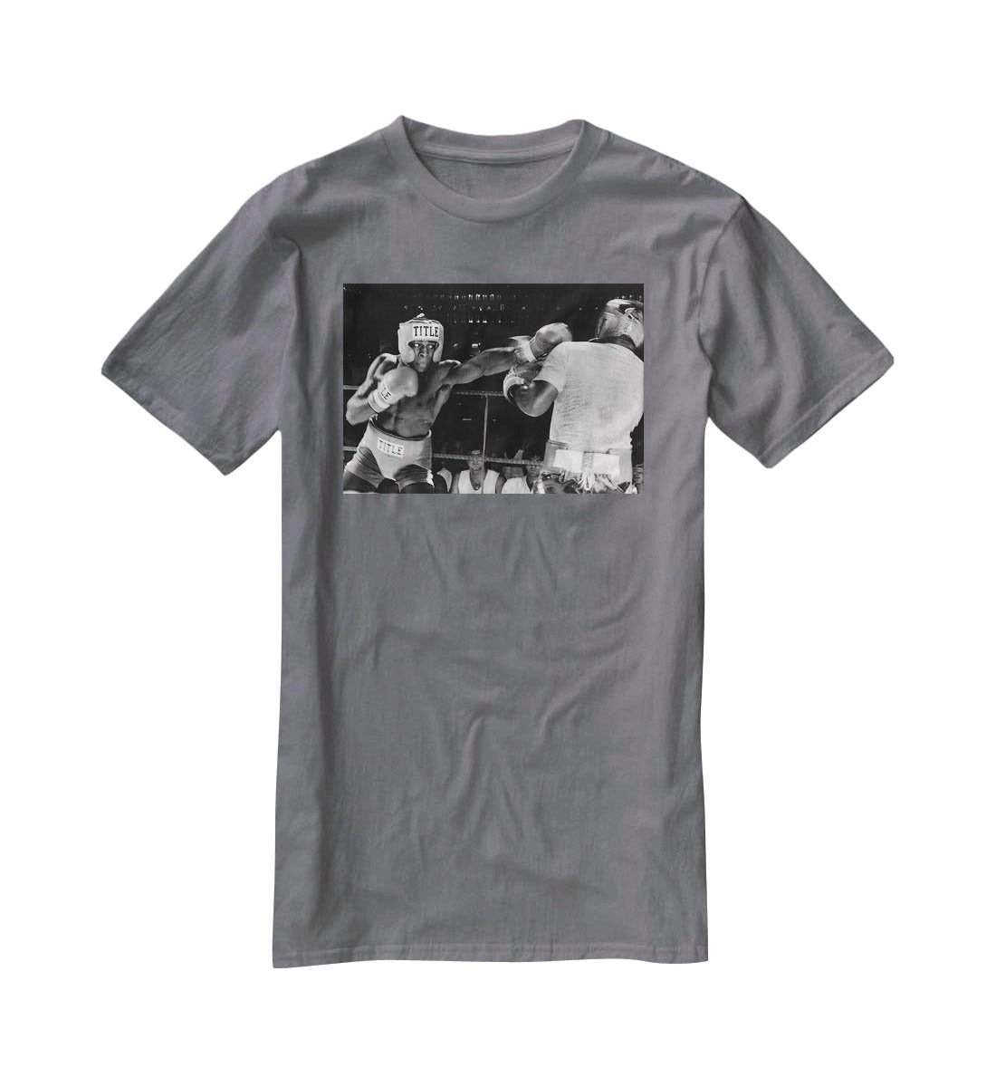 Frank Bruno sparring T-Shirt - Canvas Art Rocks - 3