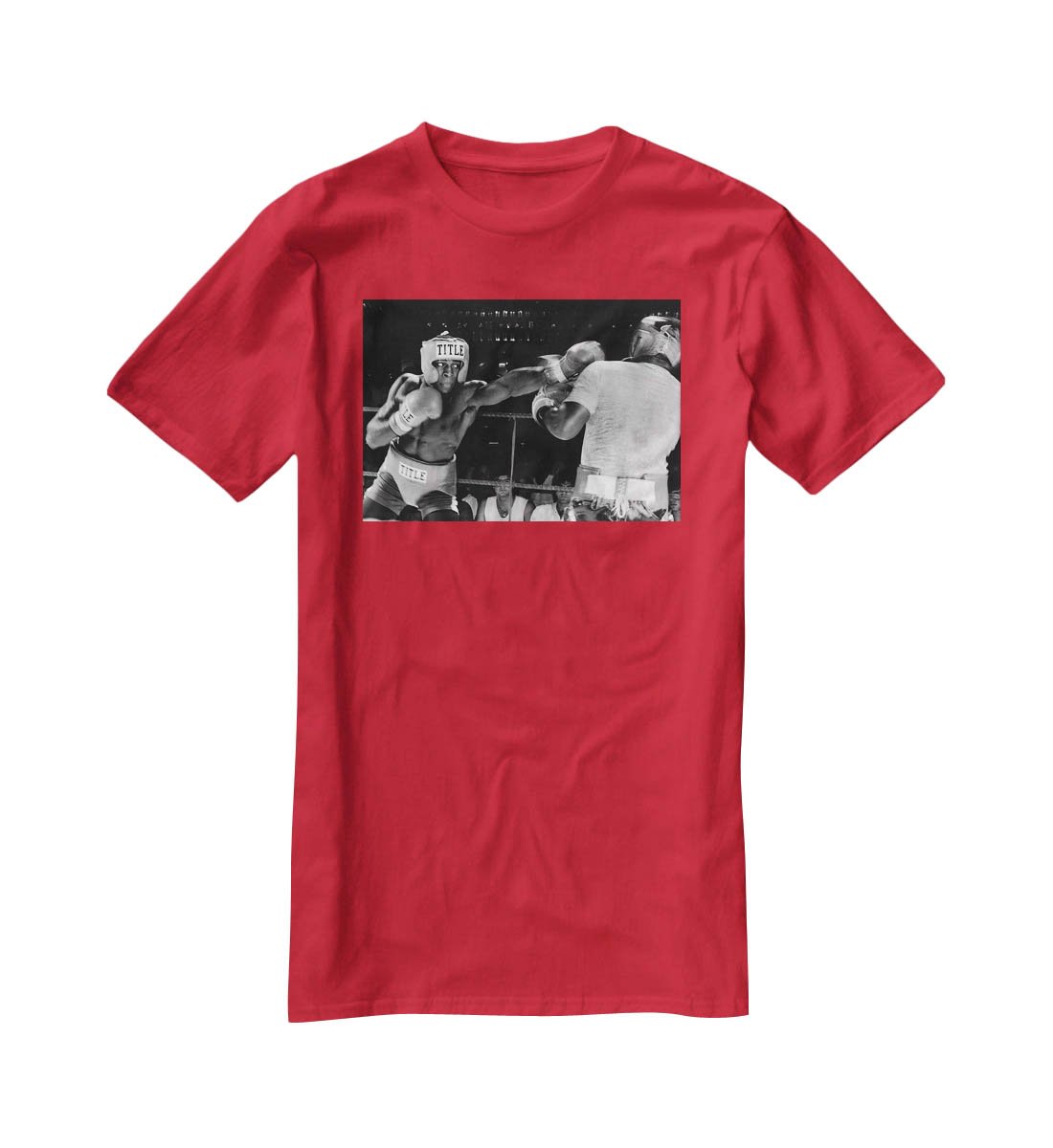 Frank Bruno sparring T-Shirt - Canvas Art Rocks - 4