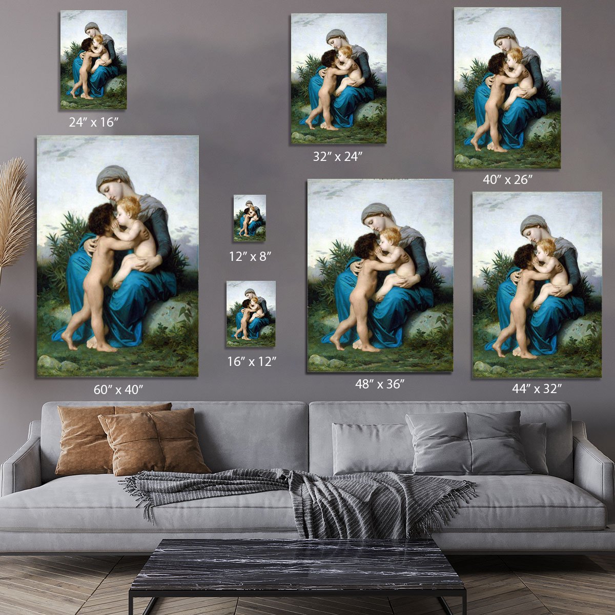 Fraternal Love By Bouguereau Canvas Print or Poster