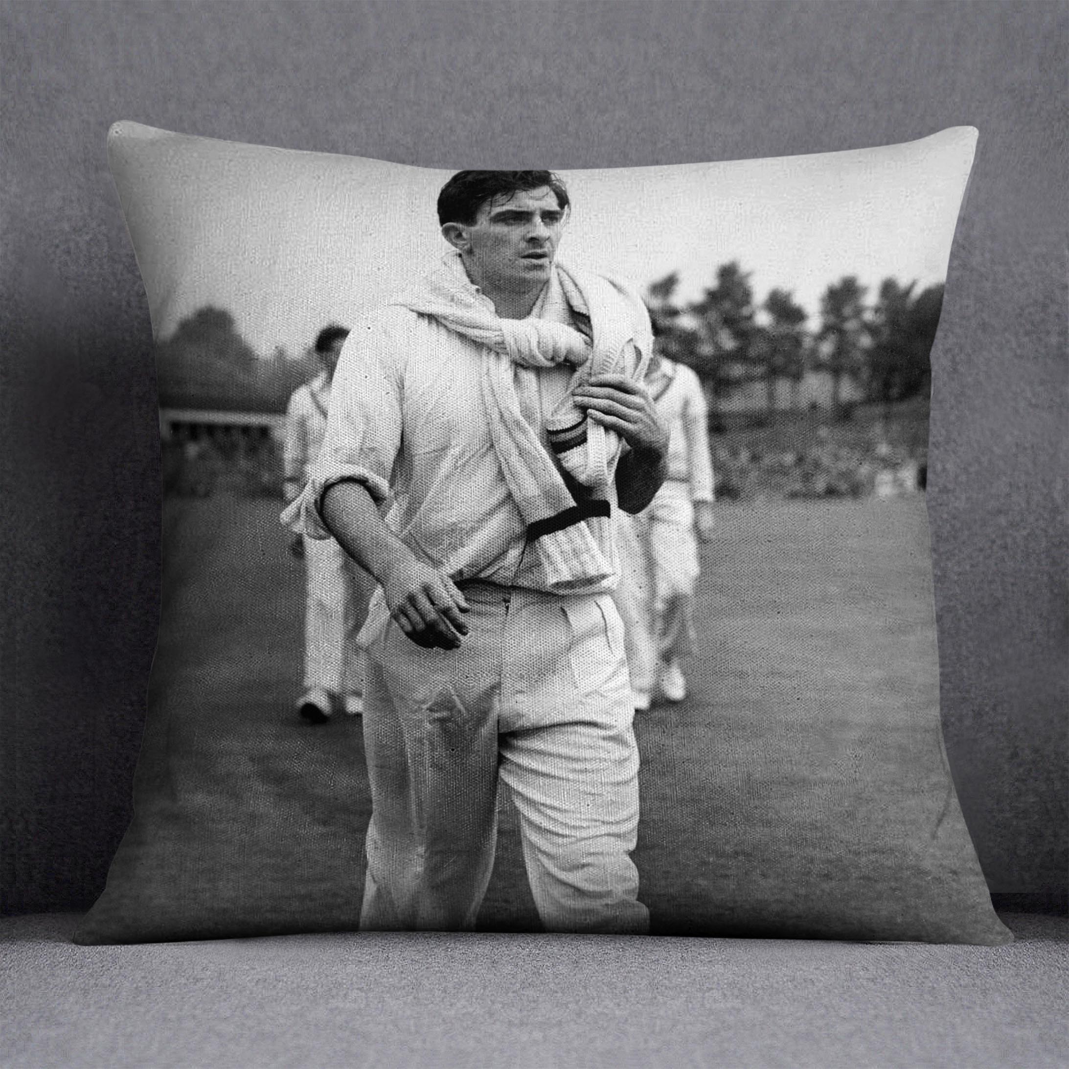 Fred Trueman 1954 Cushion - Canvas Art Rocks - 1