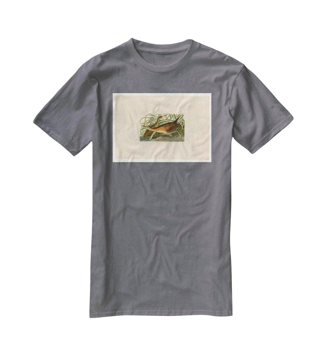 Fresh Water Marsh Hen by Audubon T-Shirt - Canvas Art Rocks - 3