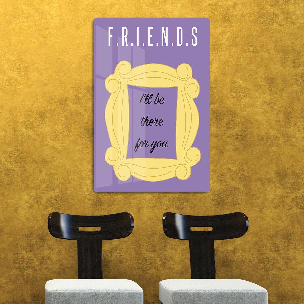 Friends Ill Be There For You Minimal Movie HD Metal Print