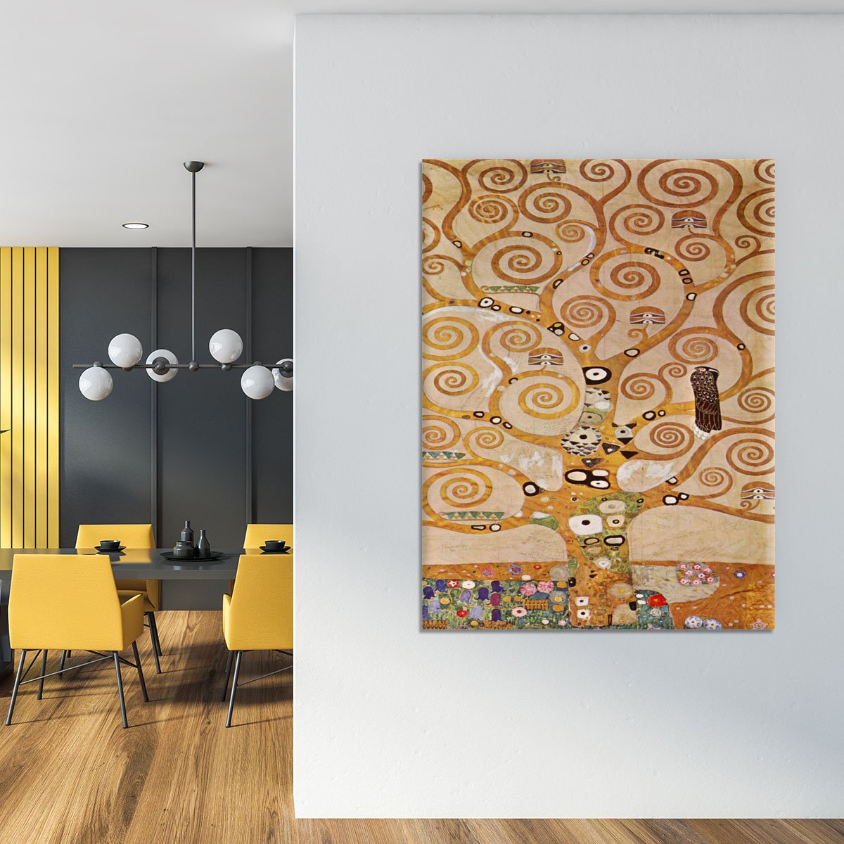 Frieze II by Klimt Canvas Print or Poster