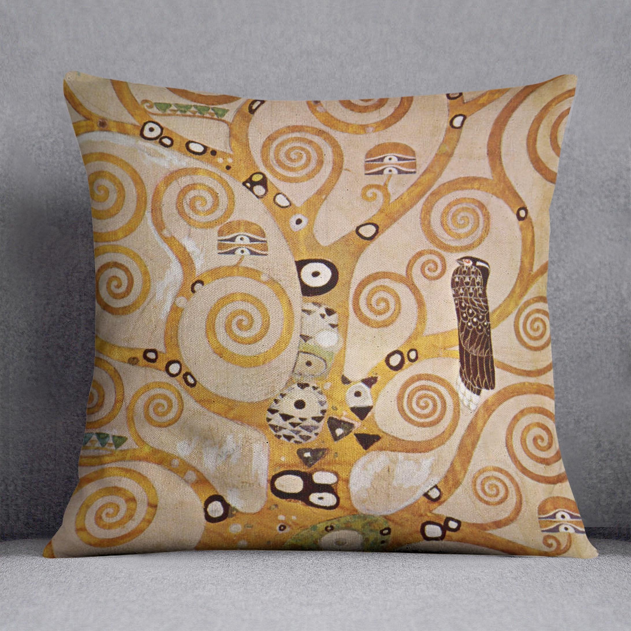 Frieze II by Klimt Throw Pillow