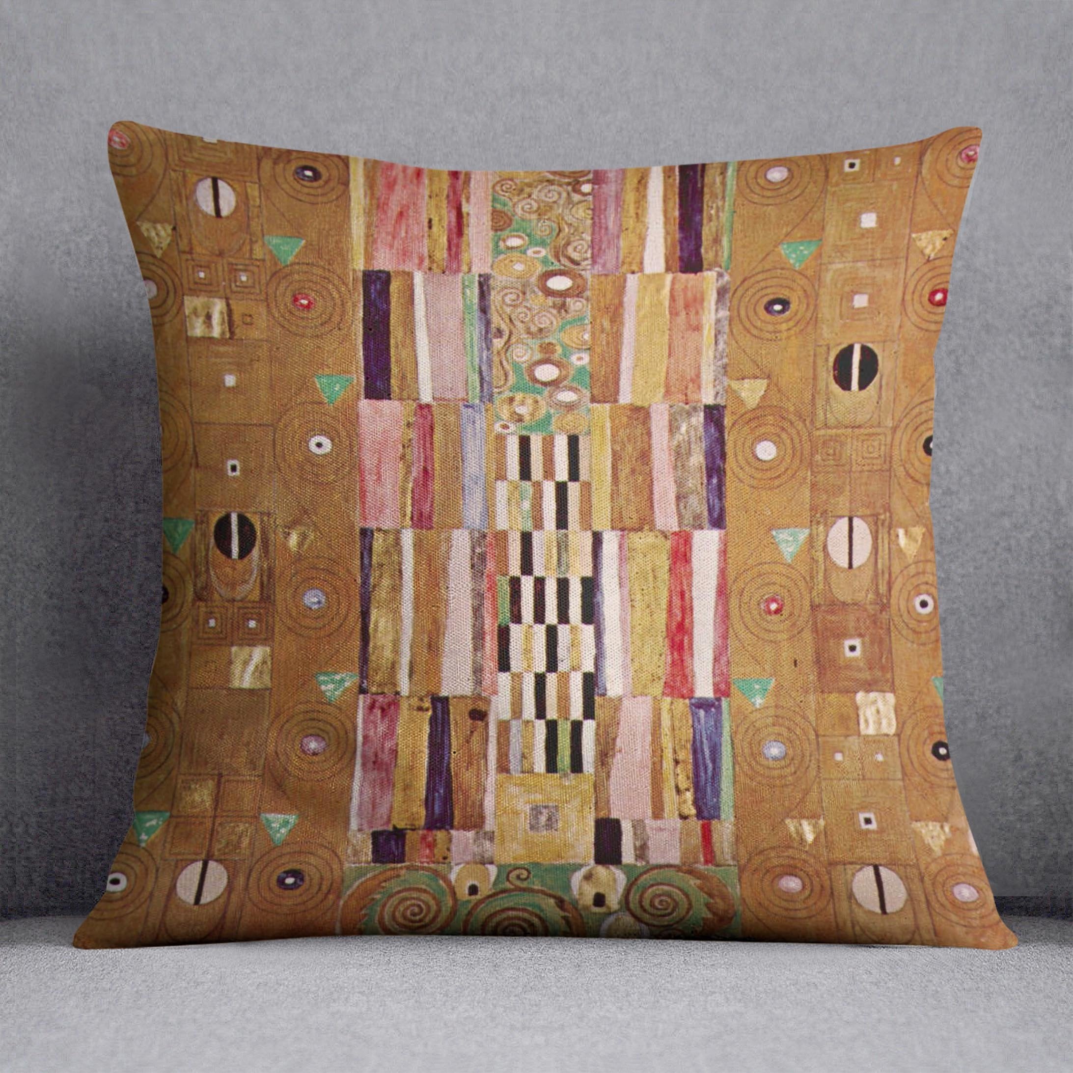 Frieze by Klimt Throw Pillow