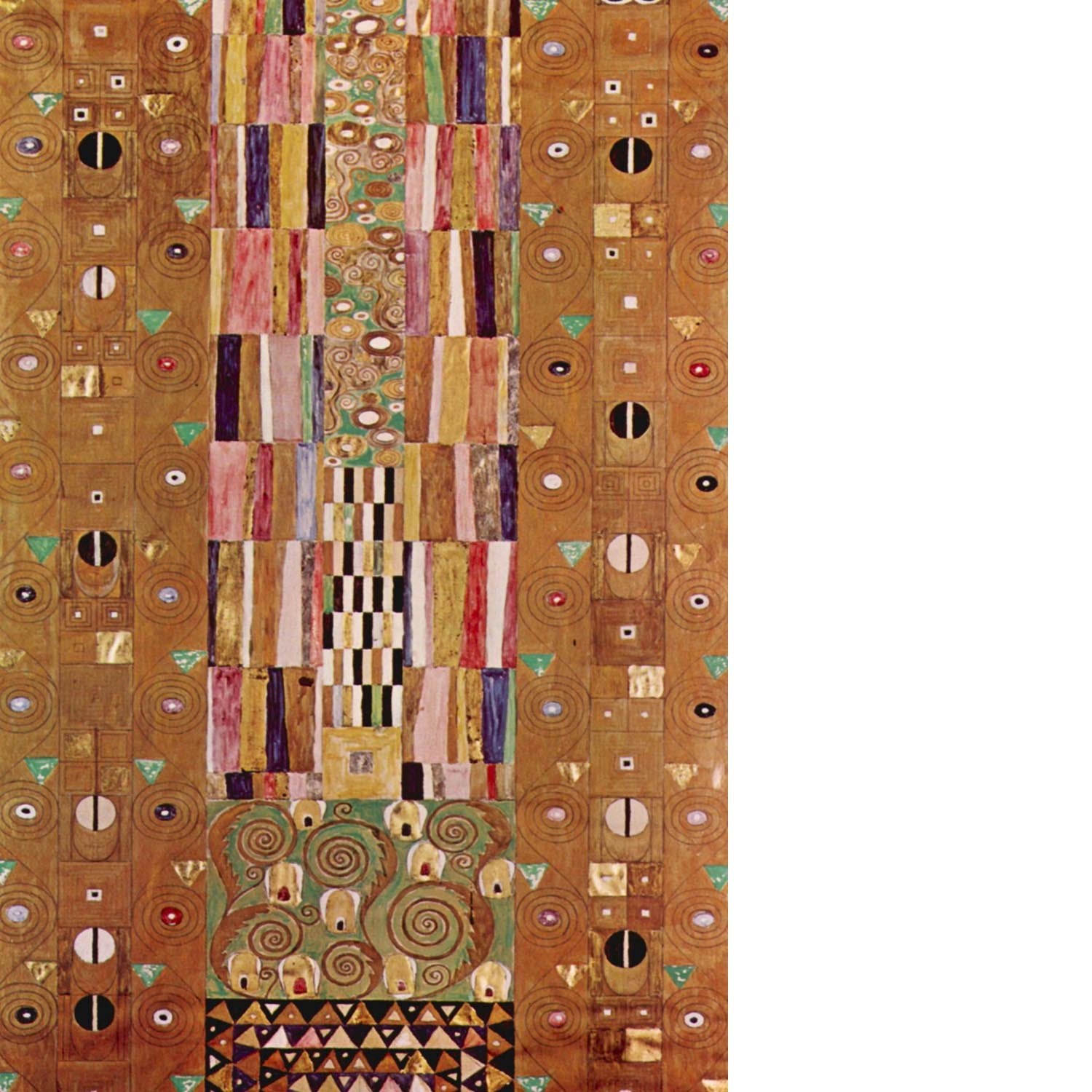 Frieze by Klimt Floating Framed Canvas