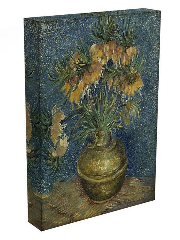 Fritillaries in a Copper Vase Canvas Print & Poster - Canvas Art Rocks - 3