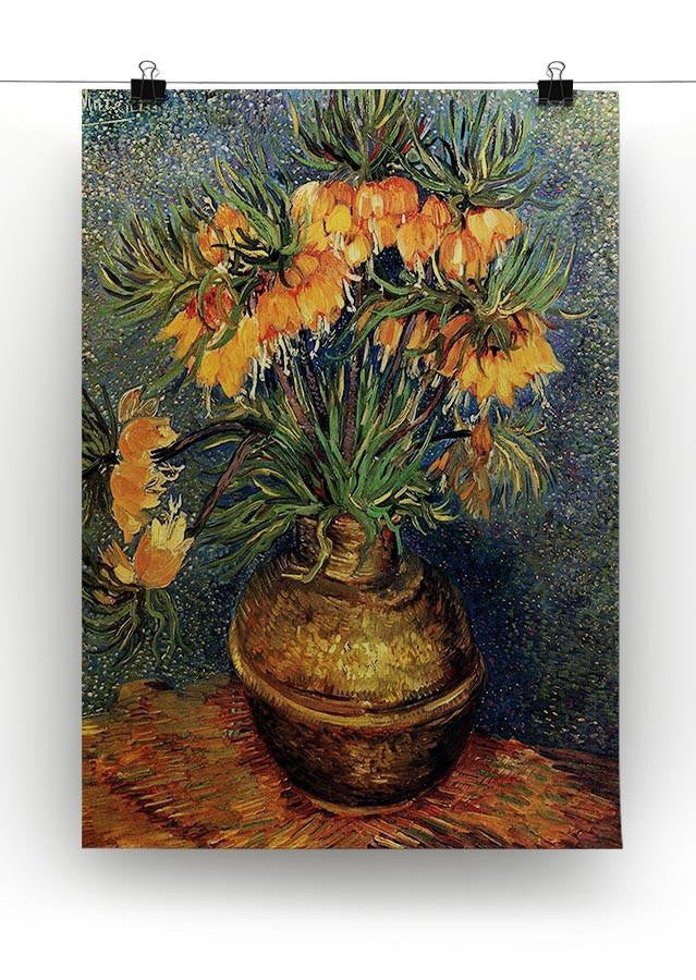 Fritillaries in a Copper Vase by Van Gogh Canvas Print & Poster - Canvas Art Rocks - 2