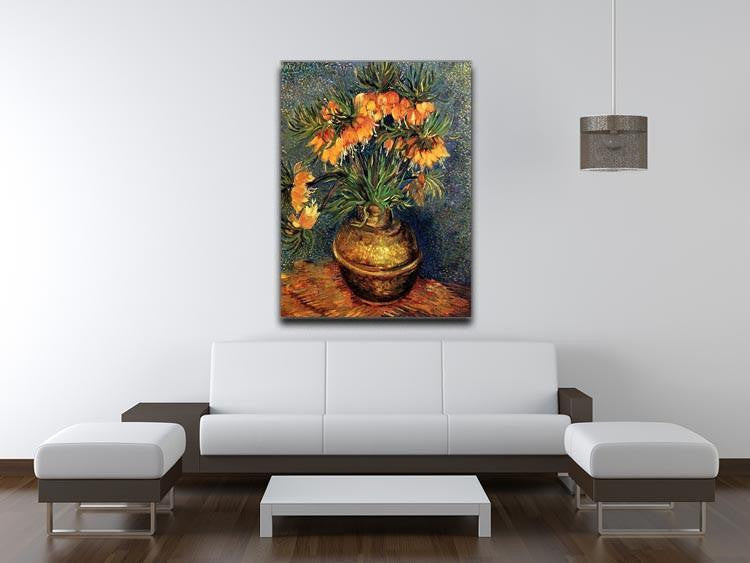 Fritillaries in a Copper Vase by Van Gogh Canvas Print & Poster - Canvas Art Rocks - 4