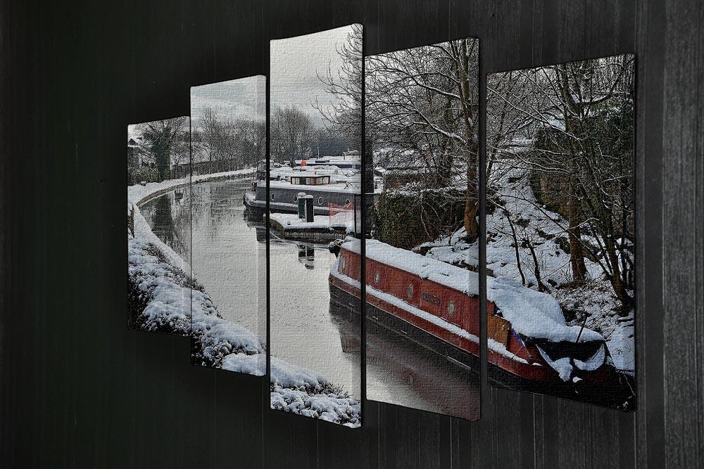 Frozen Canal 5 Split Panel Canvas - Canvas Art Rocks - 2