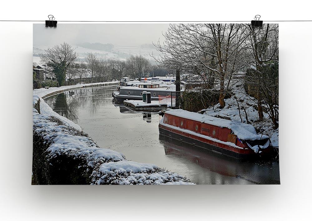 Frozen Canal Canvas Print or Poster - Canvas Art Rocks - 2