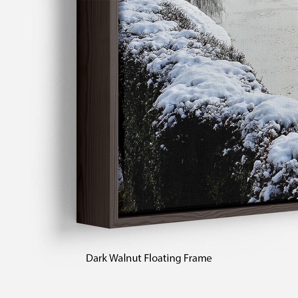 Frozen Canal Floating Frame Canvas - Canvas Art Rocks - 6