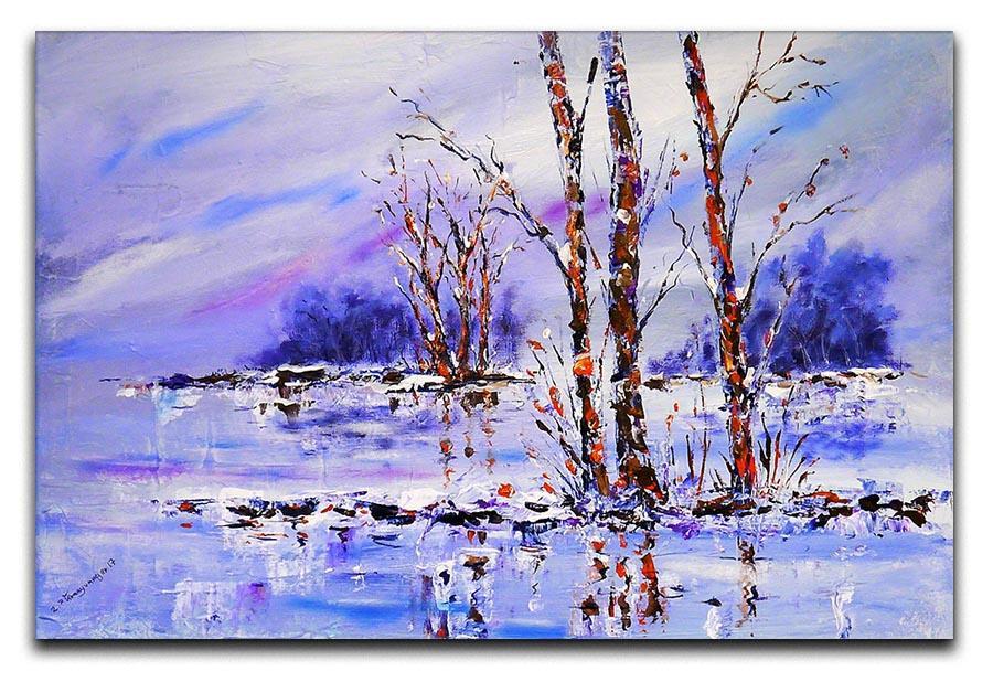 Frozen Tree Painting Canvas Print or Poster  - Canvas Art Rocks - 1