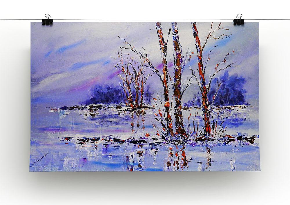 Frozen Tree Painting Canvas Print or Poster - Canvas Art Rocks - 2