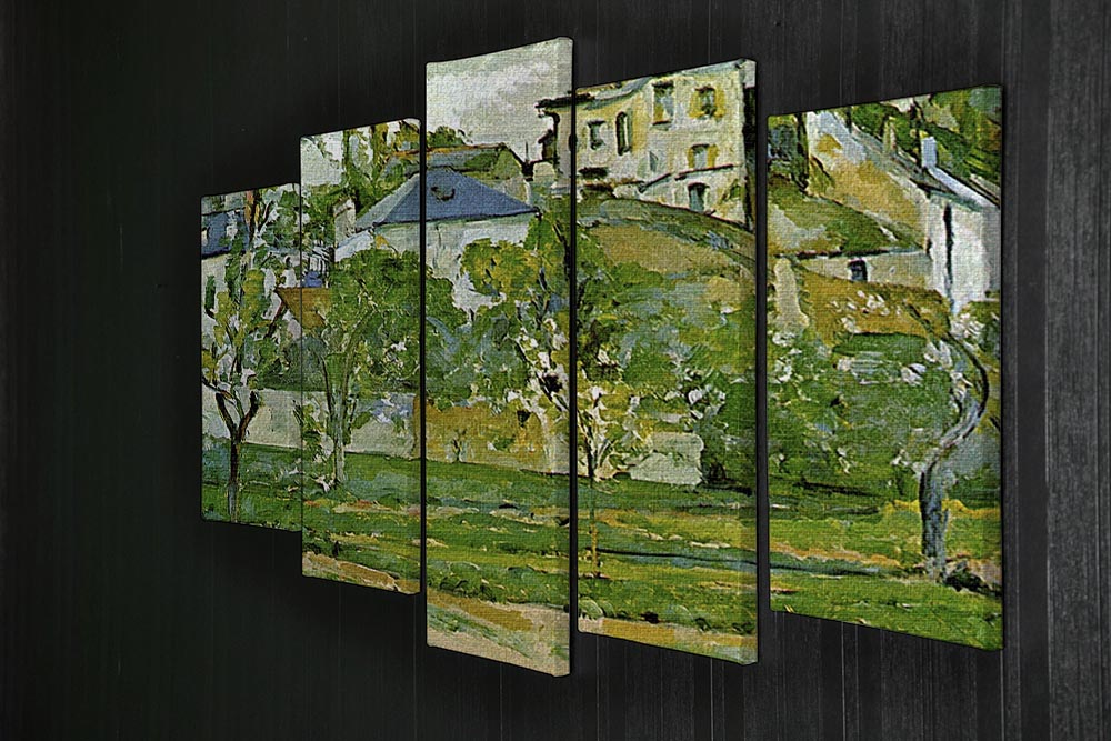 Fruit garden in Pontoise by Cezanne 5 Split Panel Canvas - Canvas Art Rocks - 2