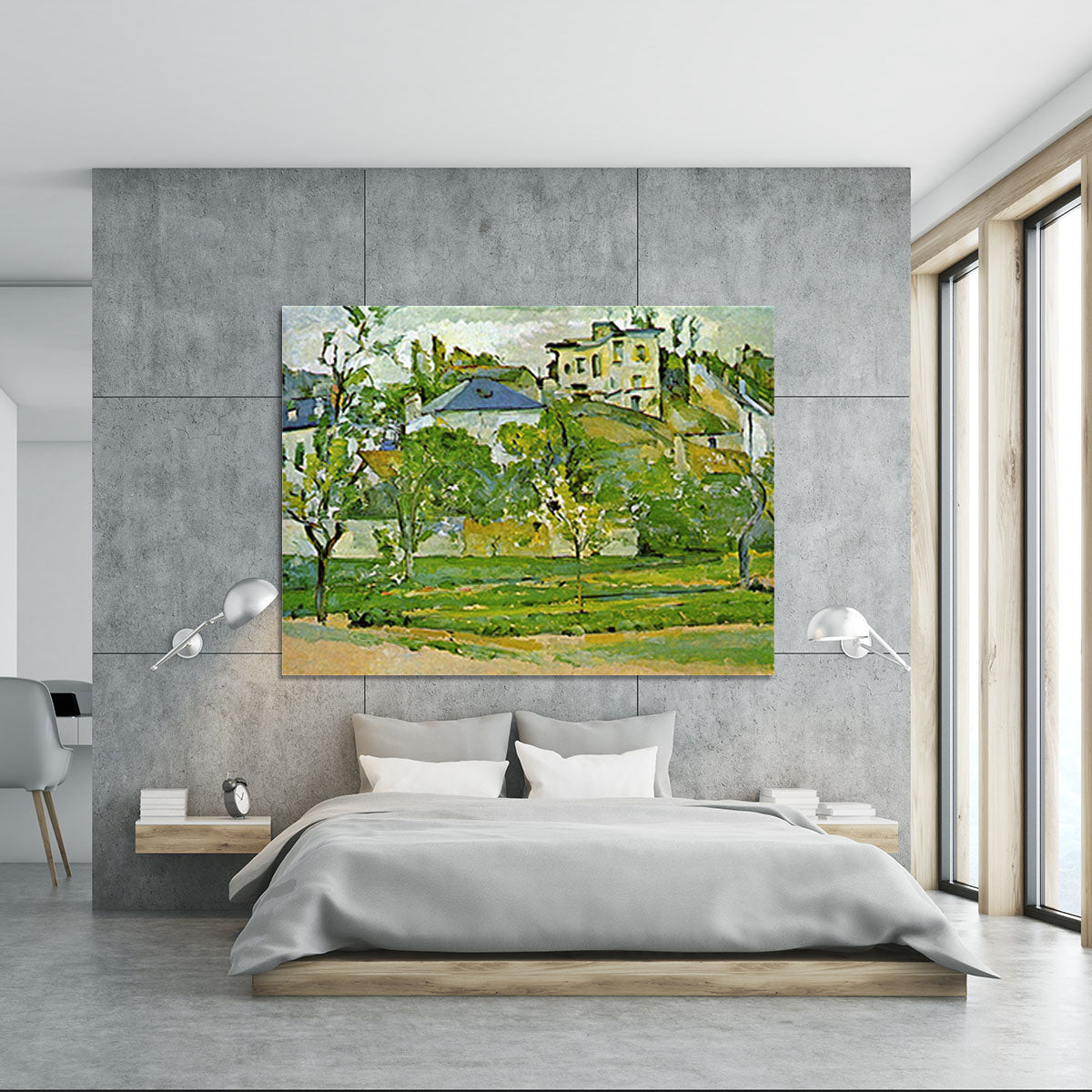Fruit garden in Pontoise by Cezanne Canvas Print or Poster - Canvas Art Rocks - 5