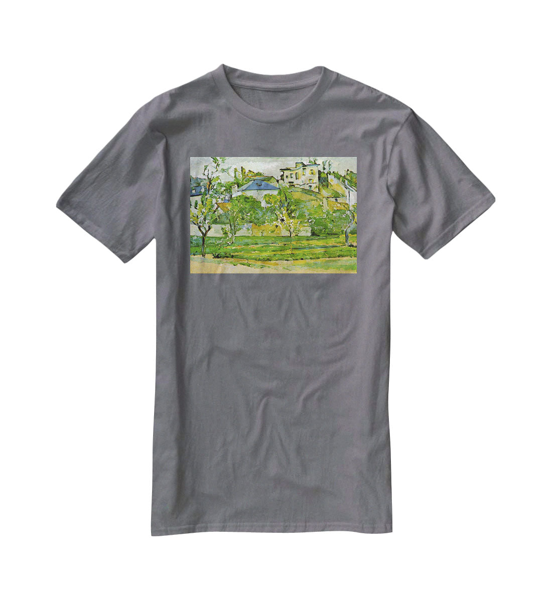 Fruit garden in Pontoise by Cezanne T-Shirt - Canvas Art Rocks - 3