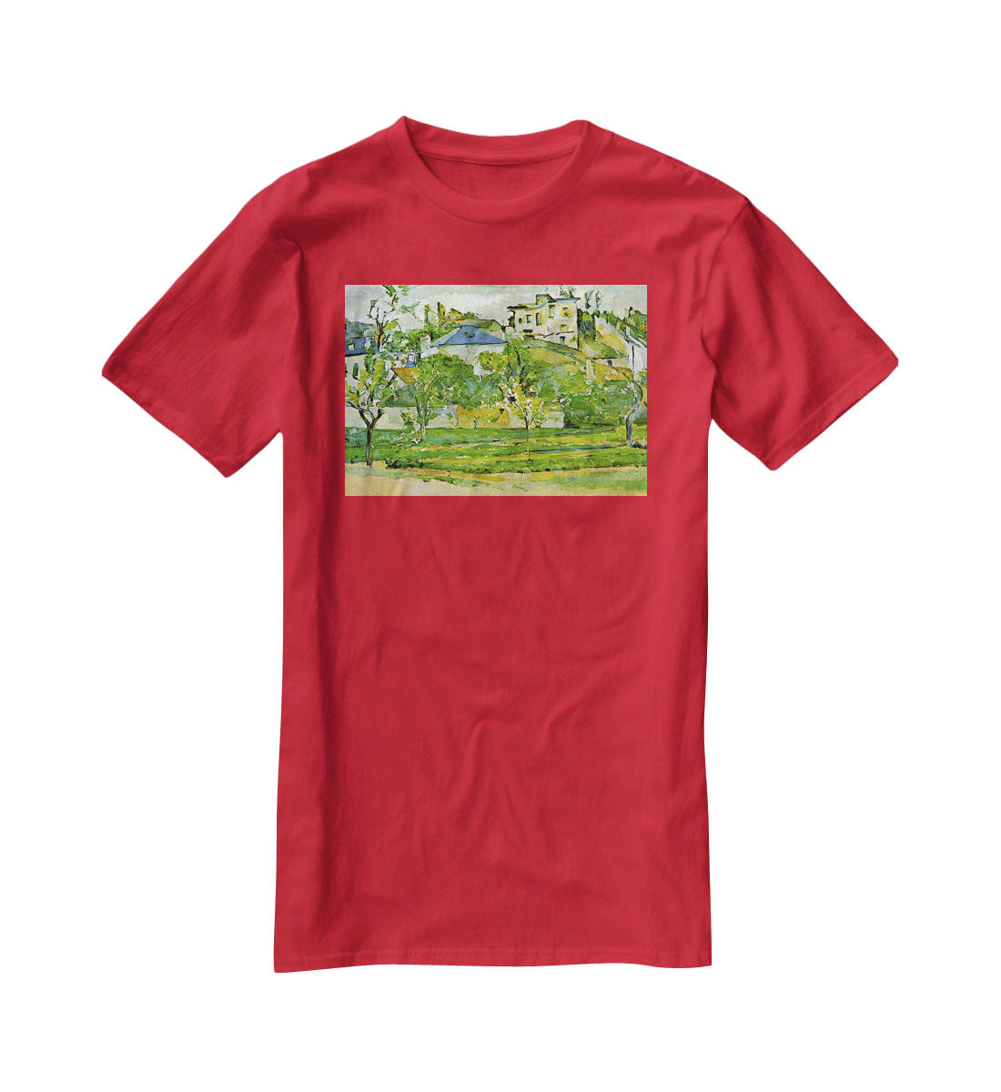 Fruit garden in Pontoise by Cezanne T-Shirt - Canvas Art Rocks - 4