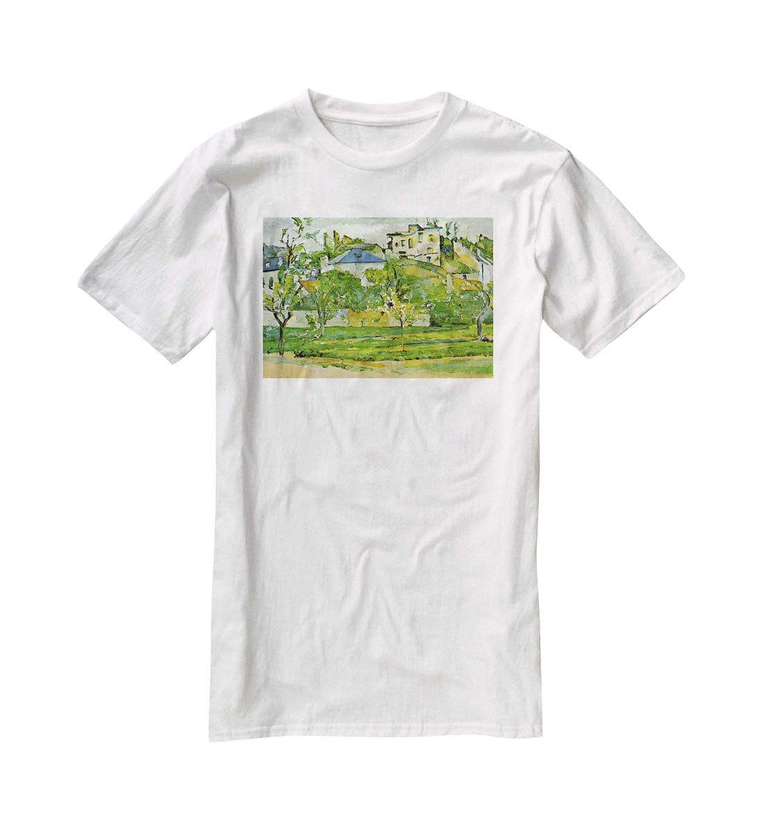 Fruit garden in Pontoise by Cezanne T-Shirt - Canvas Art Rocks - 5