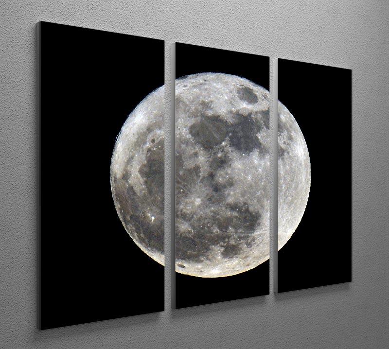 Full Moon 3 Split Panel Canvas Print - Canvas Art Rocks - 2