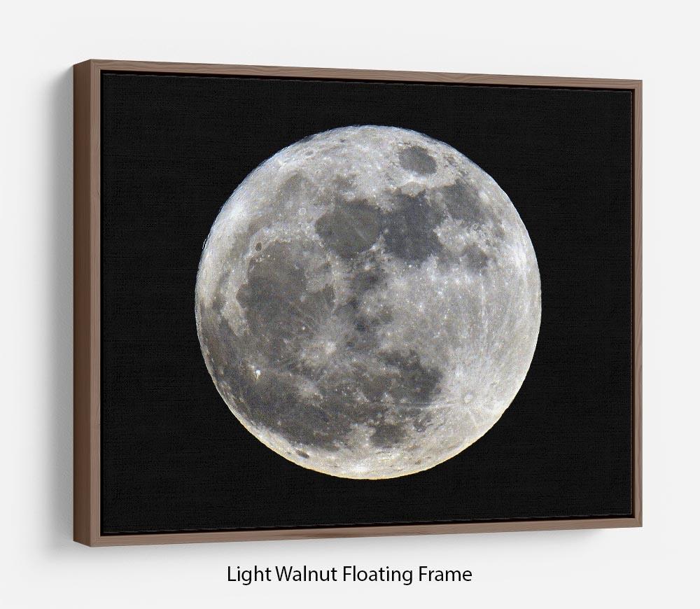 Full Moon Floating Frame Canvas - Canvas Art Rocks 7