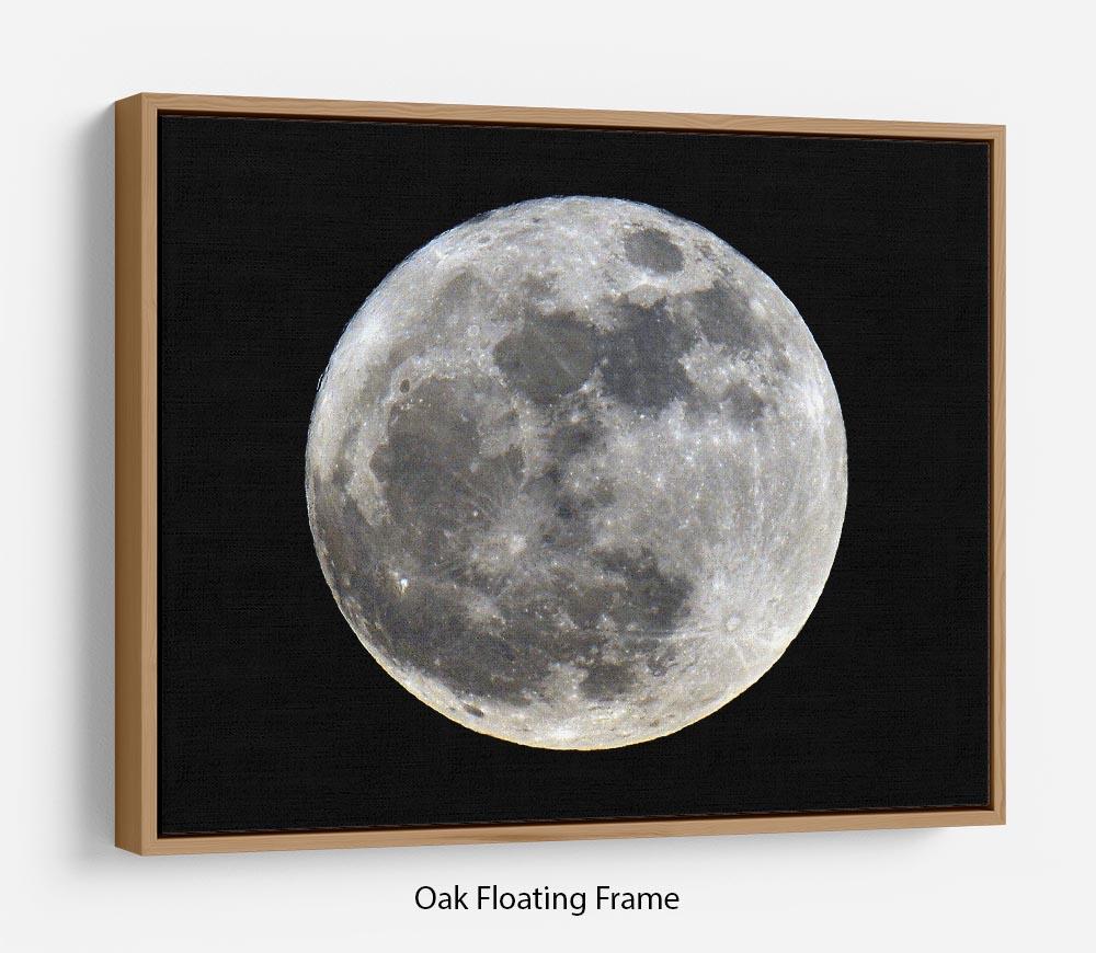 Full Moon Floating Frame Canvas - Canvas Art Rocks - 9