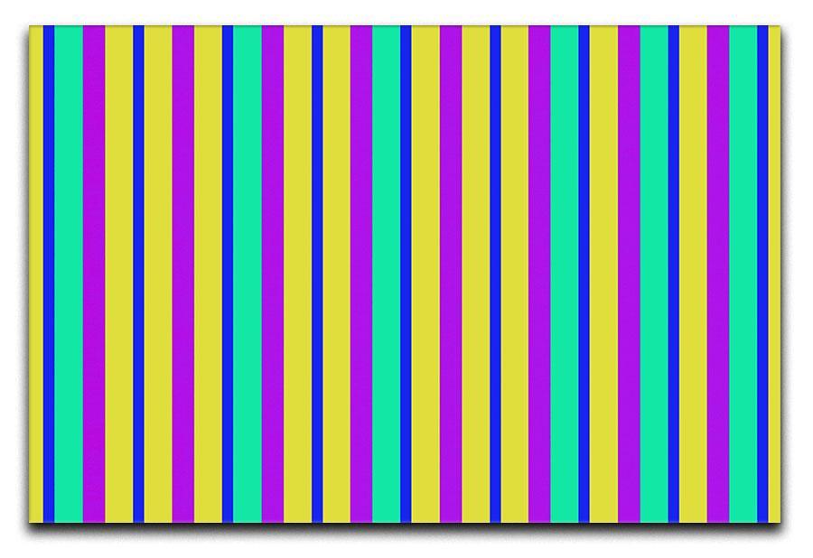 Funky Stripes Multi 1 Canvas Print or Poster  - Canvas Art Rocks - 1