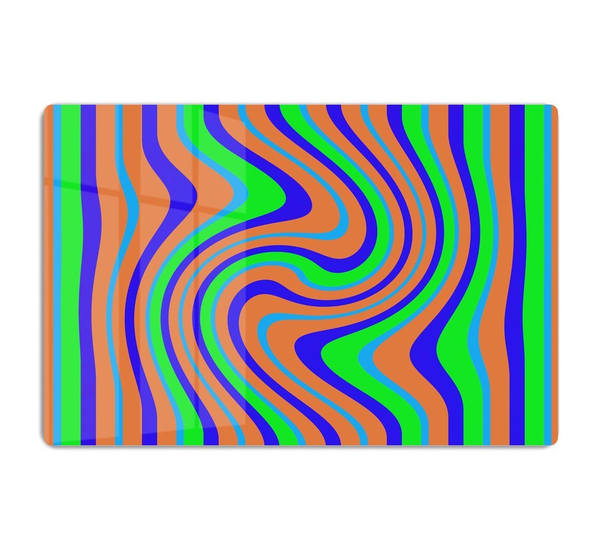 Funky Stripes Swirl 1 HD Metal Print
