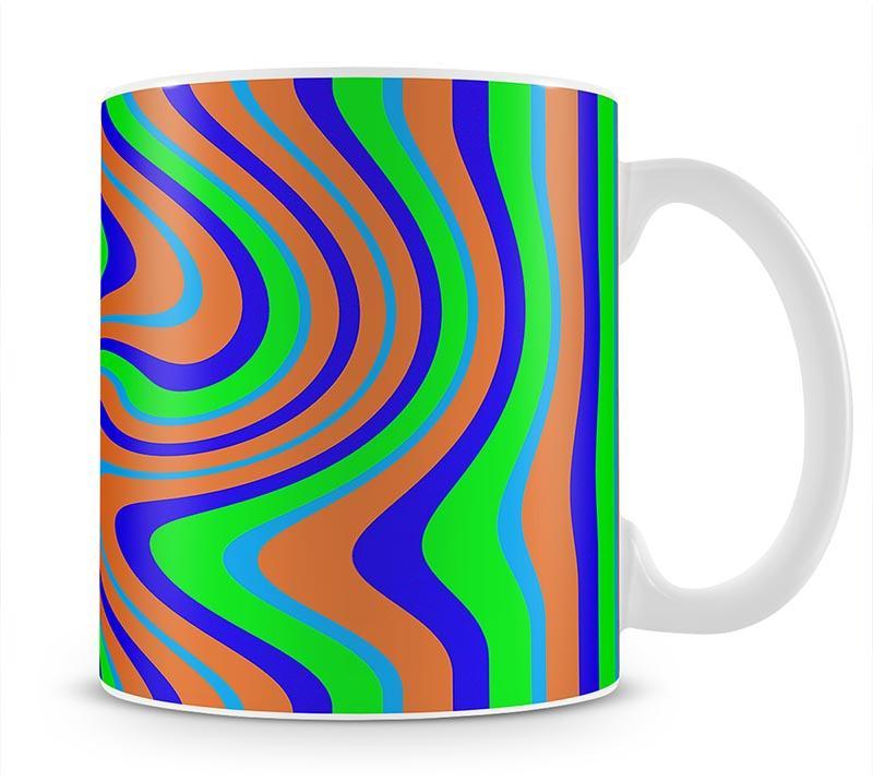 Funky Stripes Swirl 1 Mug - Canvas Art Rocks - 1