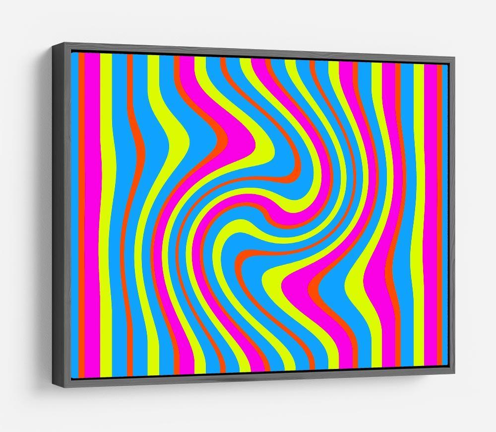 Funky Stripes Swirl 2 HD Metal Print