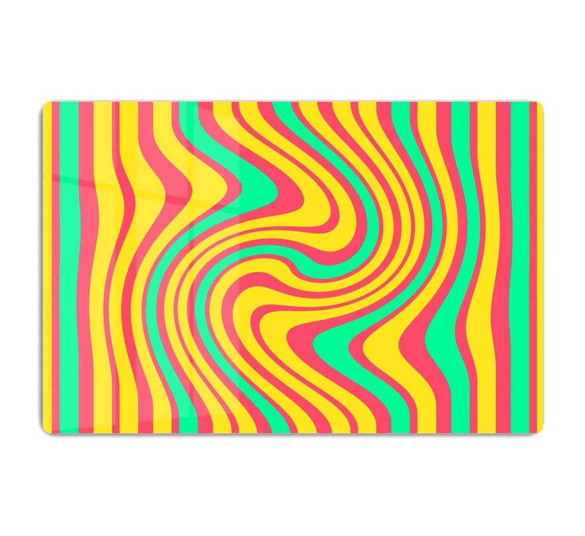 Funky Stripes Swirl 4 HD Metal Print