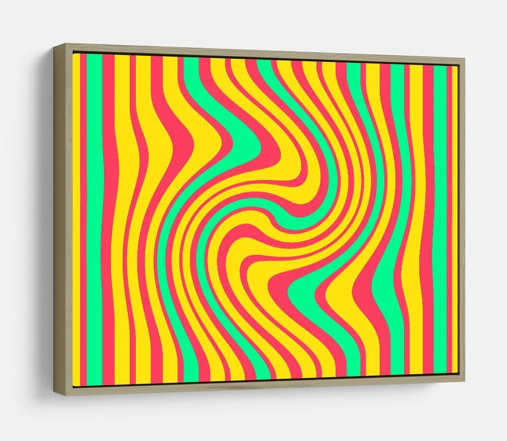 Funky Stripes Swirl 4 HD Metal Print