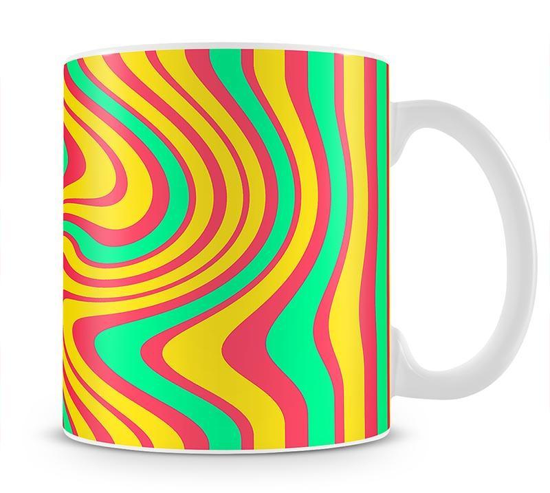 Funky Stripes Swirl 4 Mug - Canvas Art Rocks - 1