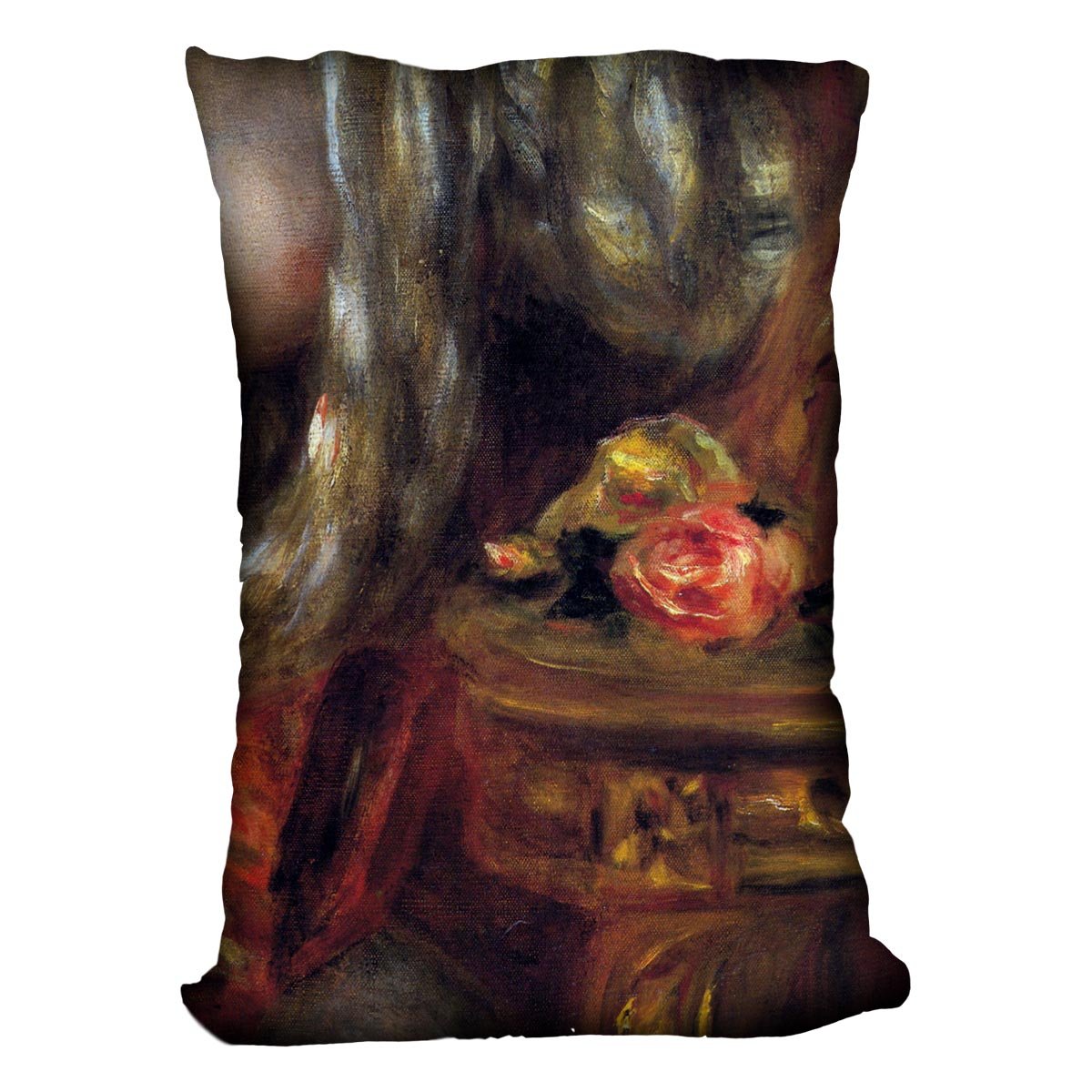 Gabrielle with jewels detail by Renoir Throw Pillow